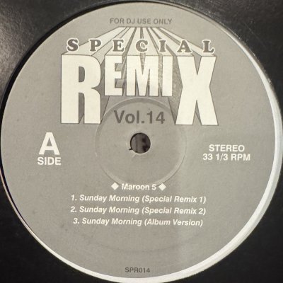 画像1: Maroon 5 - Sunday Morning (Special Remix) (Vol.14) (12'')