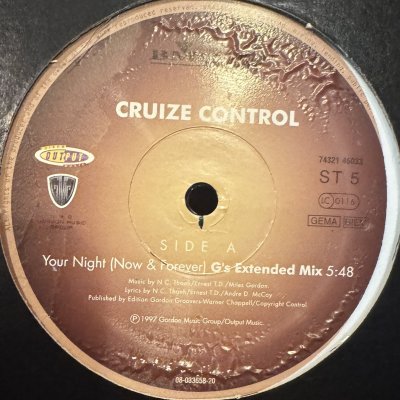 画像1: Cruize Control - Your Night (Now & Forever) (12'') (White) (キレイ！)