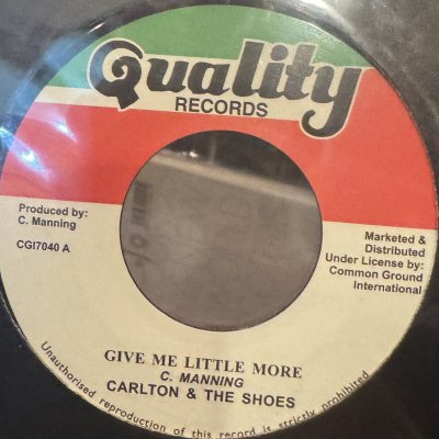 画像1: Carlton And The Shoes - Give Me Little More (7'') (正規再発盤) (新品！！)