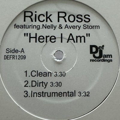 画像1: Rick Ross - Here I Am / I'm Only Human (12'') (キレイ!!)