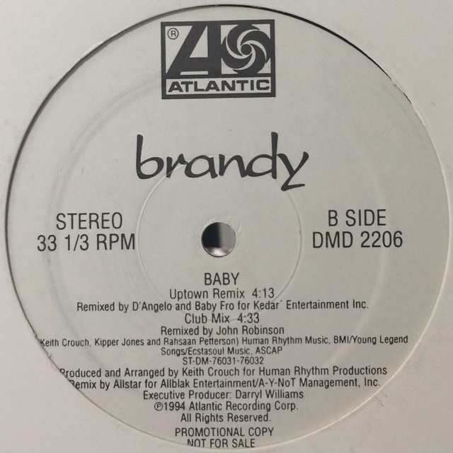 Brandy - Baby (Promo Only Remixes) (12'') - FATMAN RECORDS