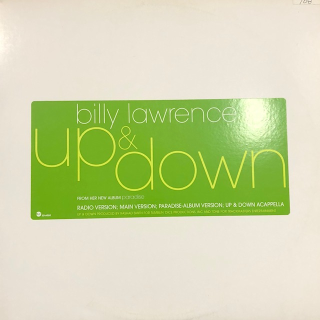 Billy Lawrence - Up & Down (12'') - FATMAN RECORDS