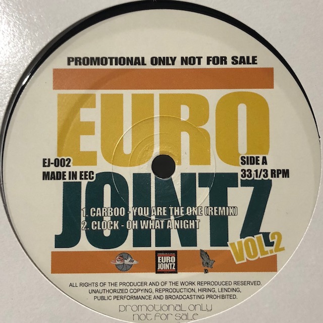 V.A. - Euro Jointz Vol.2 (inc. Carboo - You Are The One (Remix