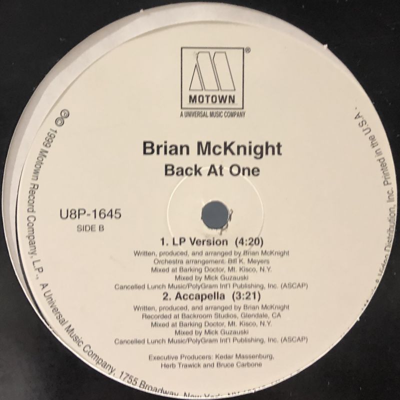 brian mcknight BACK AT ONELP VERSIONレコード | pybli.com.my