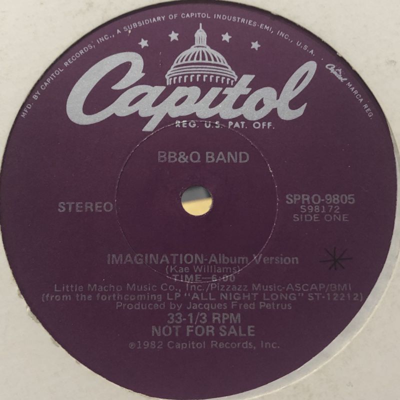 The B. B. & Q. Band - Imagination (12'') - FATMAN RECORDS