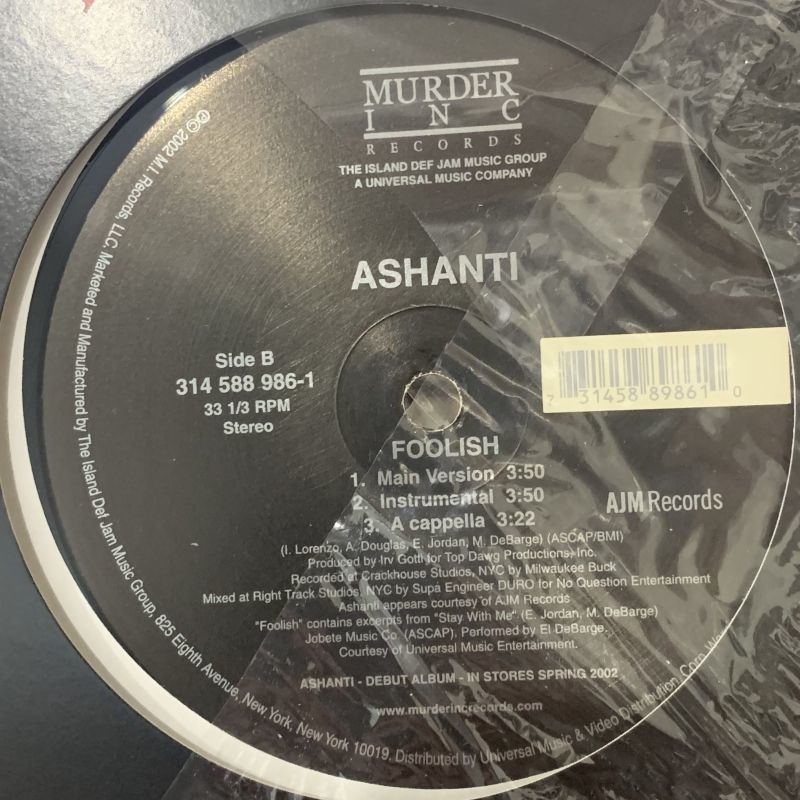 最安値に挑戦！ FOOLISHレコード Ashanti – Ashanti ASHANTI アナログ