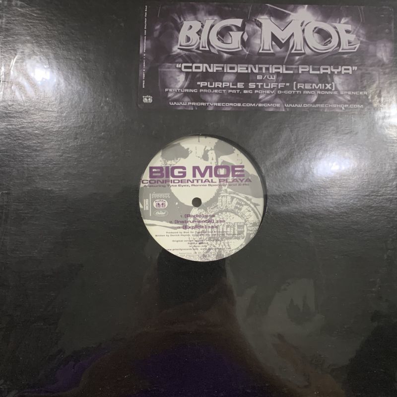 Big Moe feat. Project Pat, Big Pokey, D-Gotti, Ronnie Spencer & Z-Ro - Confidential Playa (12'')