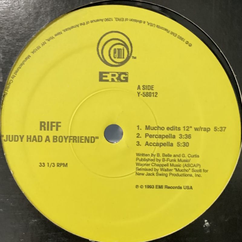 CDs/R&B】Riff - Judy Had A Boyfriend ＜US盤プロモ＞ [試聴]-