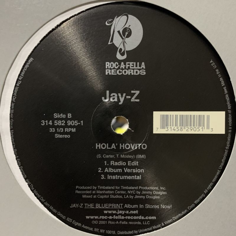 Jay-Z - Song Cry (b/w Hola' Hovito) (12'') - FATMAN RECORDS