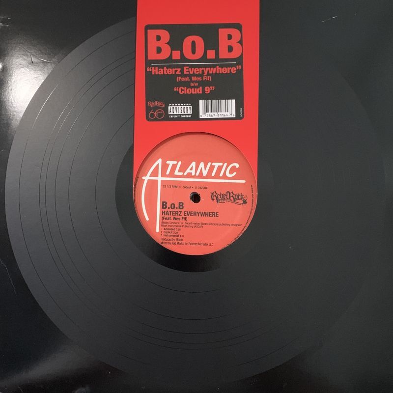 B.o.B - Haterz Everywhere / Cloud 9 (12'') - FATMAN RECORDS