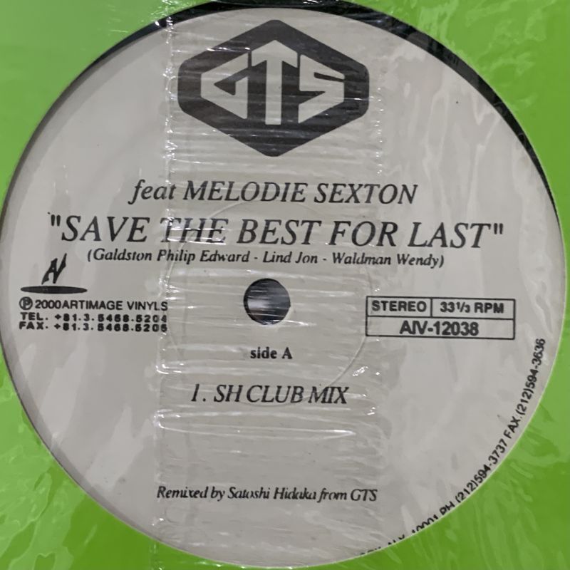 GTS feat Melodie Sexton -Save The Best For Life / Shine My Life