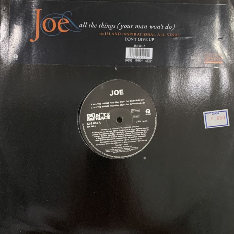 joe all the things your man won do mp3
