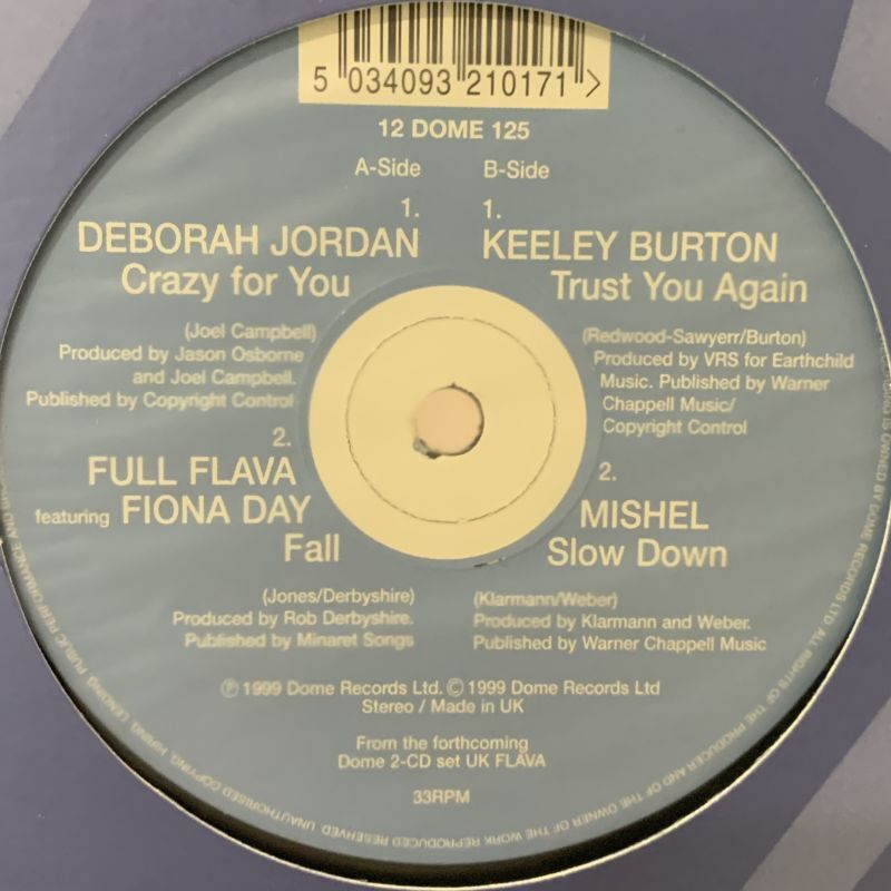 Deborah Jordan - Crazy For You (a/w Full Flava feat. Fiona