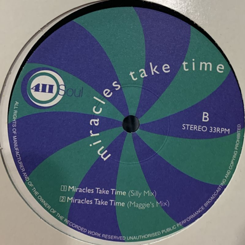 4 II Soul - Miracles Take Time (12'') (White) - FATMAN RECORDS