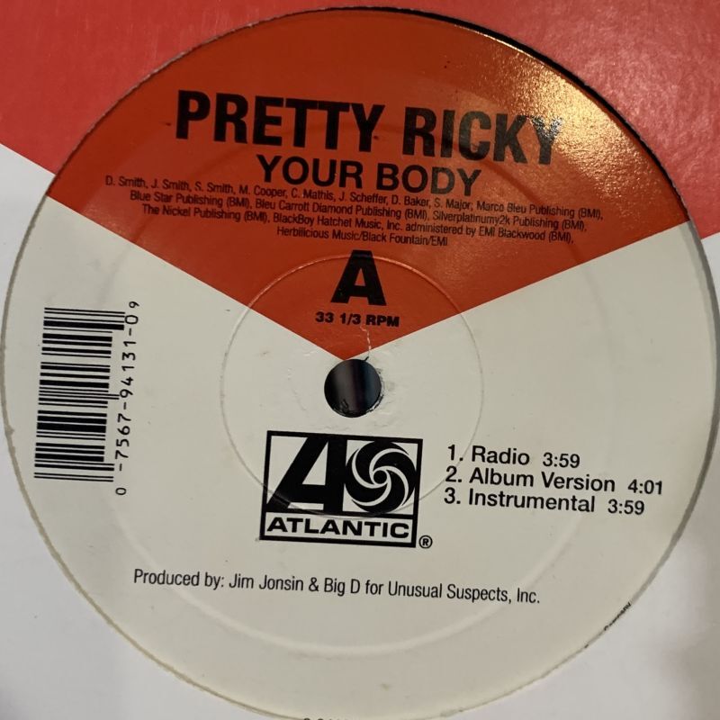 Pretty Ricky Your Body 12 Fatman Records 7779