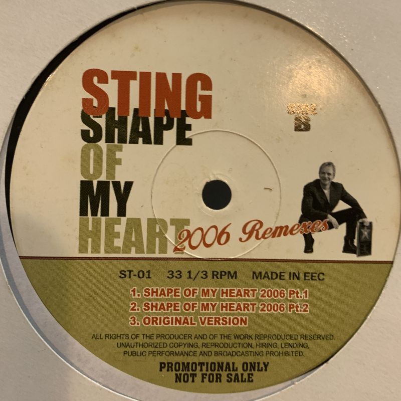 Sting / Englishman In New York Remix / Shape Of My Heart - レコード