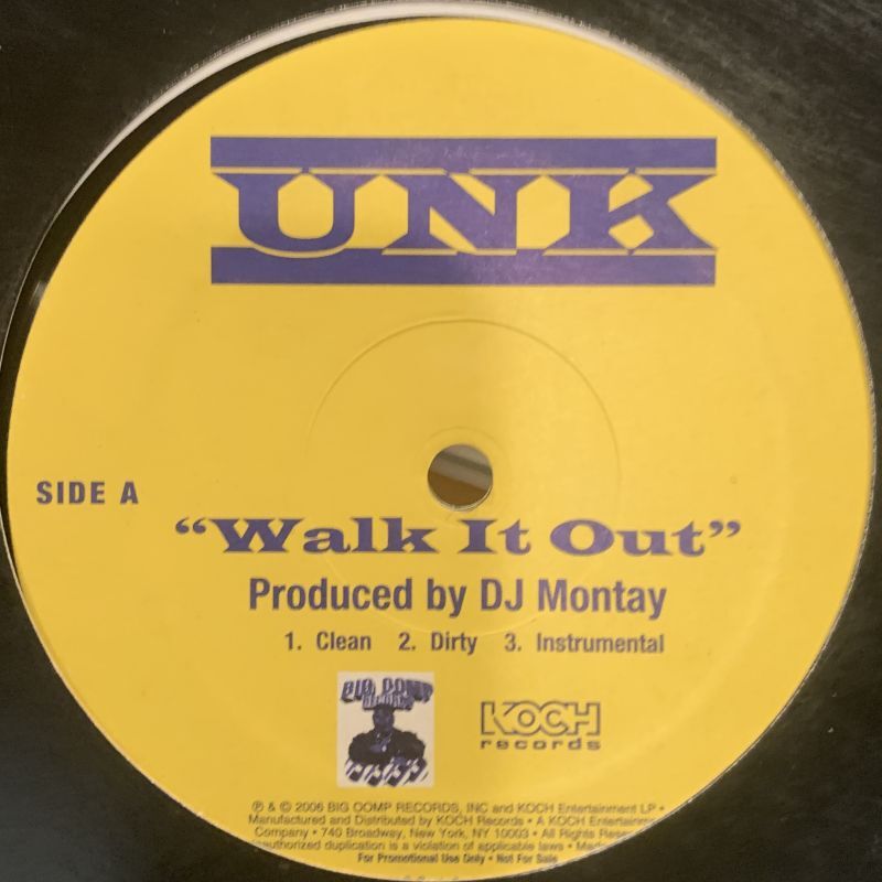 UNK - Walk It Out (12'') (キレイ！！)