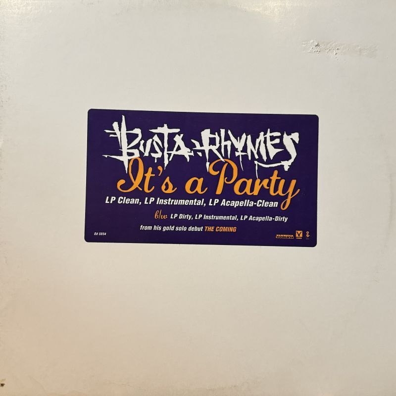 Busta Rhymes feat. Zhane - It's A Party (12'') (音圧バッチリのUS Promo !!)