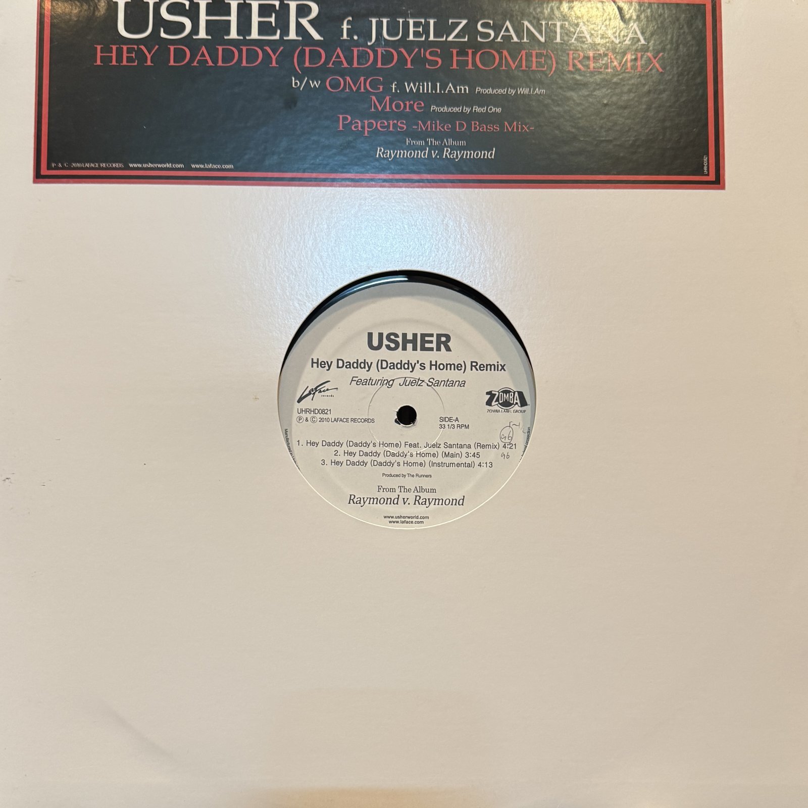 Usher feat. Juelz Santana - Hey Daddy (Daddy's Home) (Remix) (b/w OMG & More) (12'') (キレイ!!)