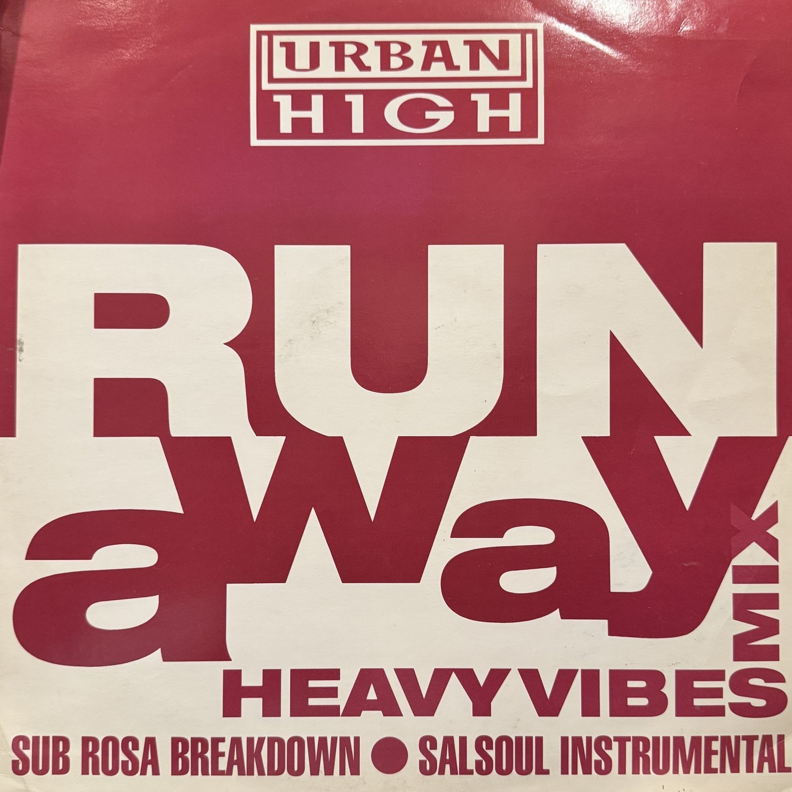Urban High feat. Dee Dee Wilde - Run Away (Remix) (12'')