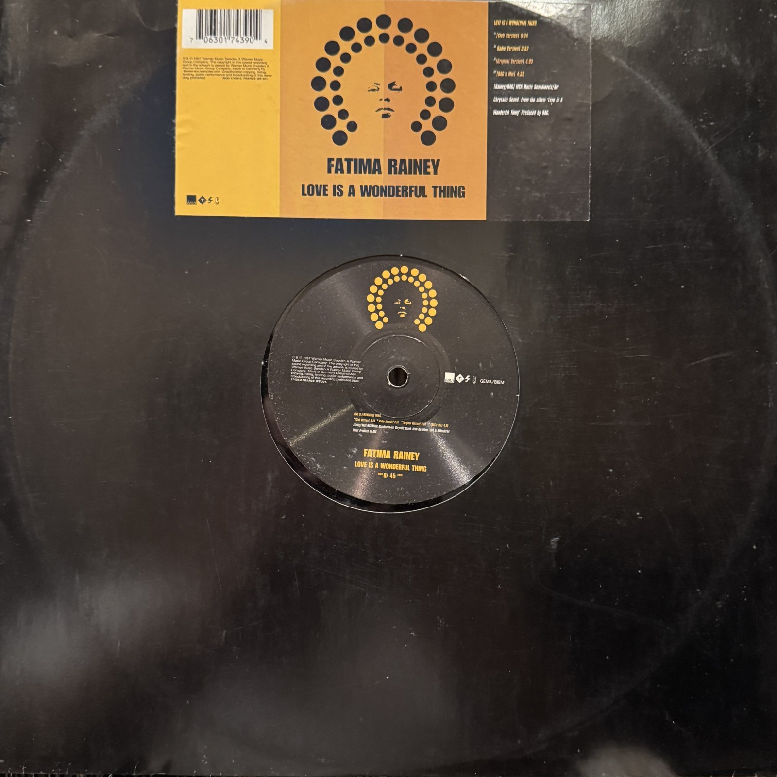 Fatima Rainey - Love Is A Wonderful Thing (12'')