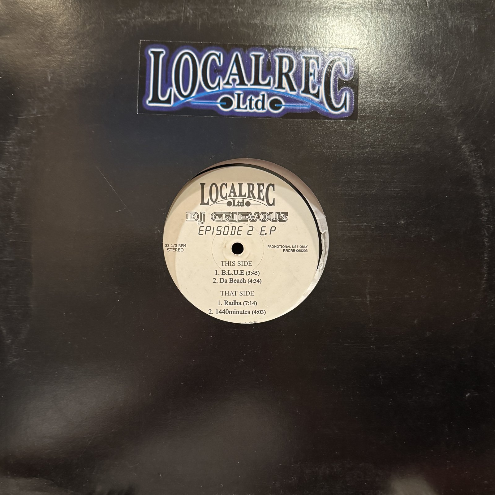 DJ Grievous - B.L.U.E (Episode 2 E.P) (12'')