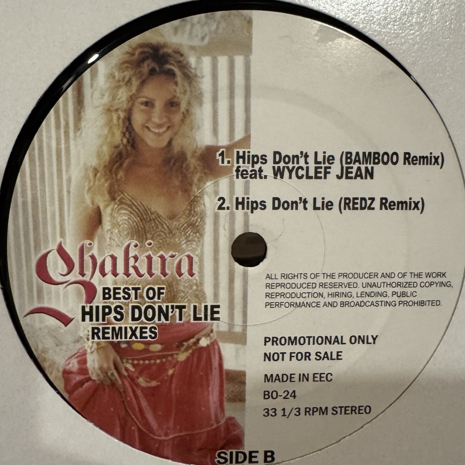 Shakira feat. Wyclef Jean - Hips Don't Lie (Remix) (12'')