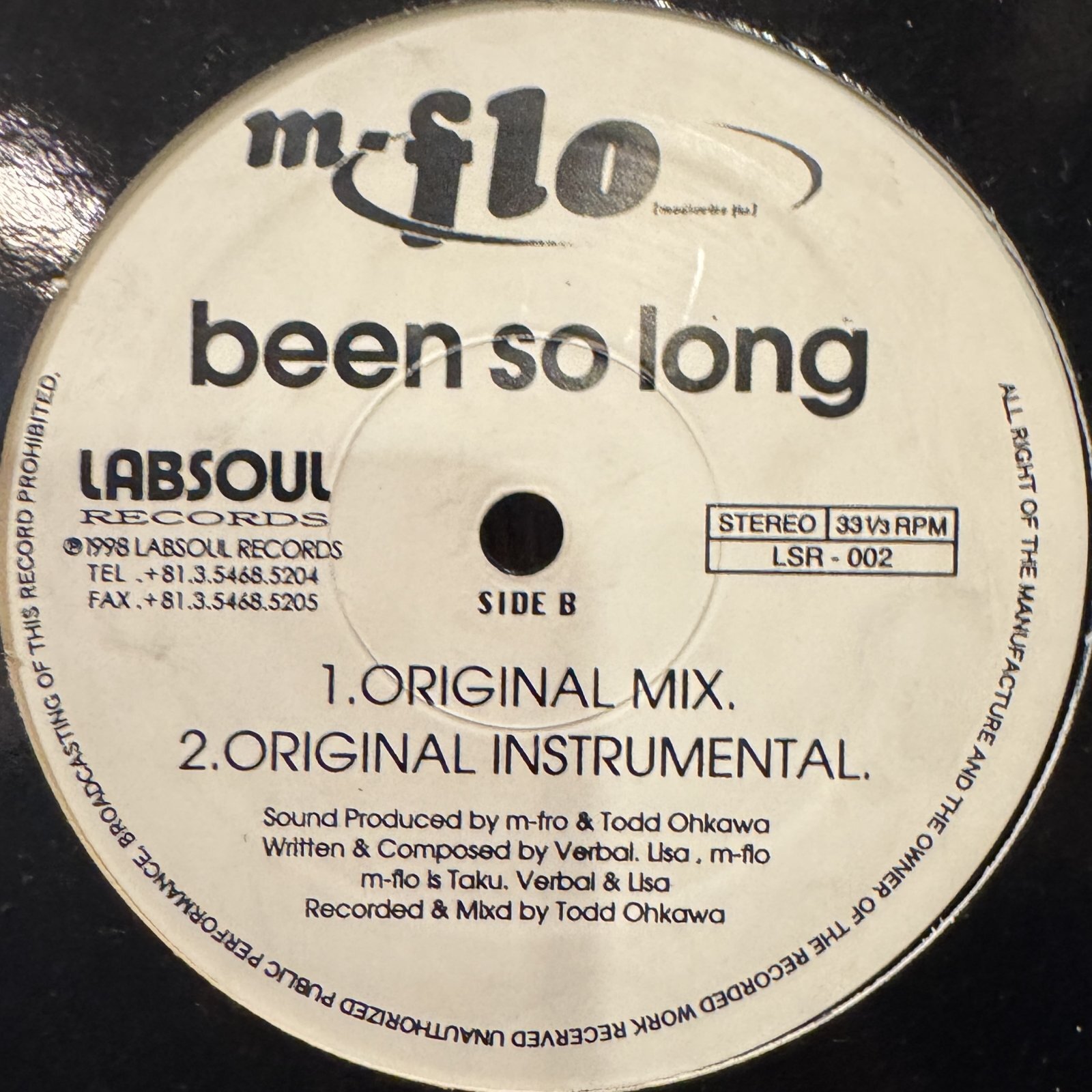 M-Flo - Been So Long (12'')